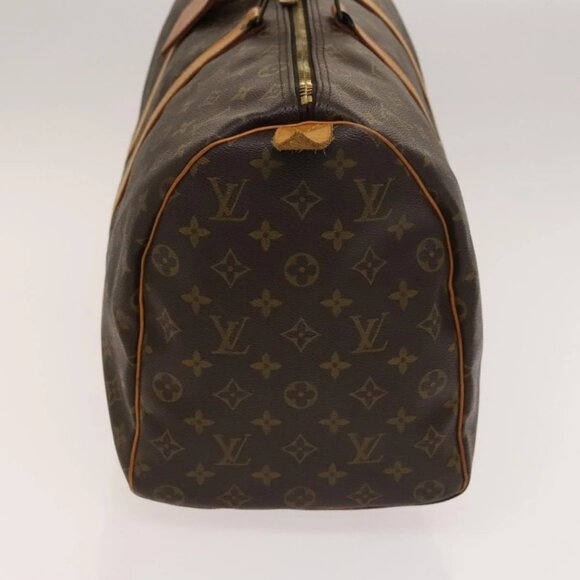 LOUIS VUITTON Monogram Keepall 55 Boston Bag M41424 LV Auth 134846 - Picture 6 of 16